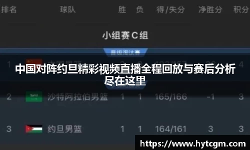中国对阵约旦精彩视频直播全程回放与赛后分析尽在这里